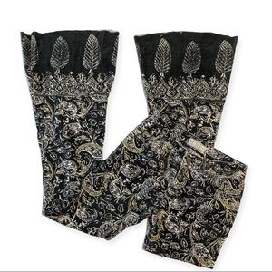 Free People Paisley Delhi Corduroy Flares Size 24